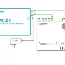 UPS 12V záložní zdroj s indikací výpadku napájení - set