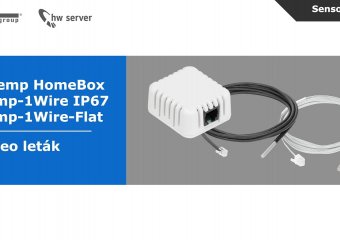 Video Teplotní interiérové čidlo - Senzor Temp box 1Wire - Home box